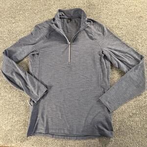 Lululemon Women's Gray Long Sleeve Half-Zip Active Top‎ Size Small #859